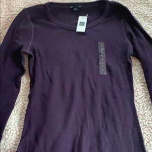 Purple Gap Ribbed Long Sleeve Shirt, Unworn!